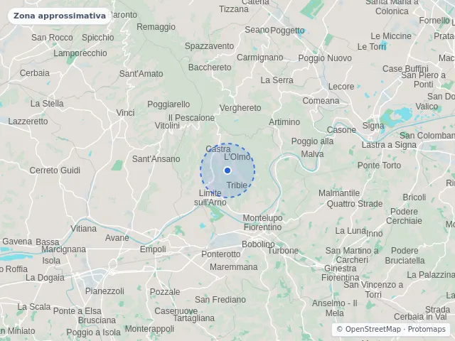 Mappa di Capraia e Limite, Firenze