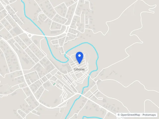 Mappa di Urbania, Pesaro e Urbino