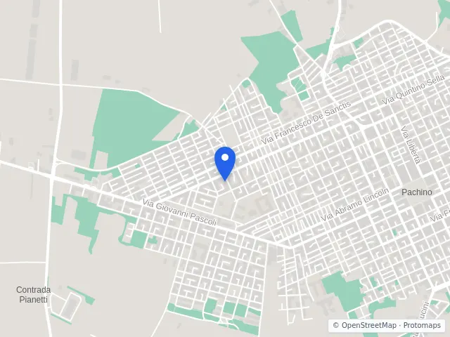 Mappa di Pachino, Siracusa