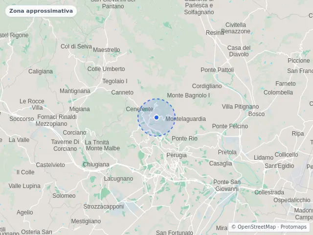Mappa di Perugia