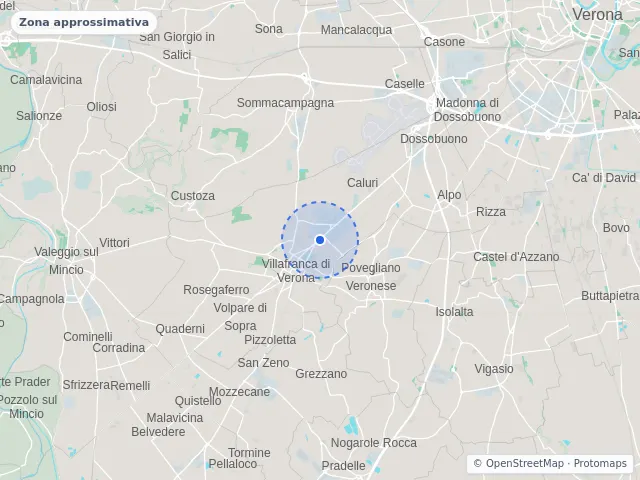 Mappa di Villafranca di Verona, Verona