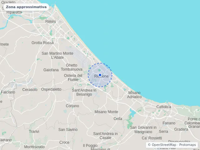 Mappa di Riccione, Rimini
