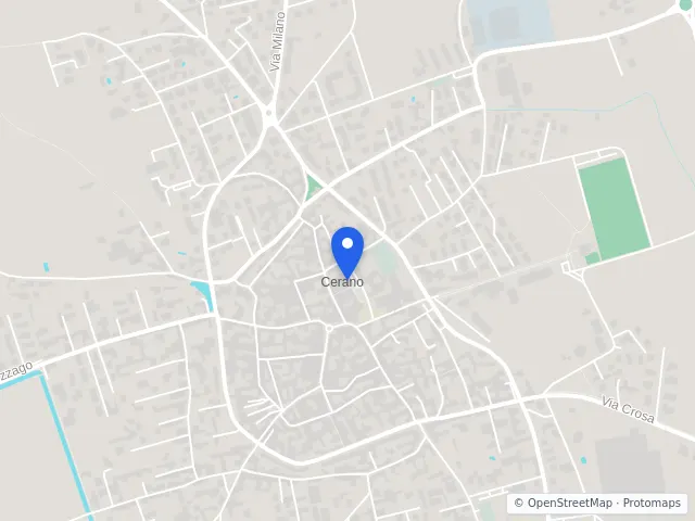Mappa di Cerano, Novara