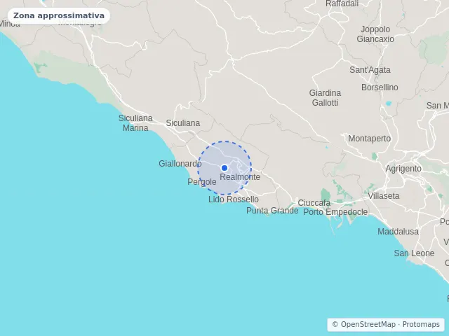 Mappa di Realmonte, Agrigento