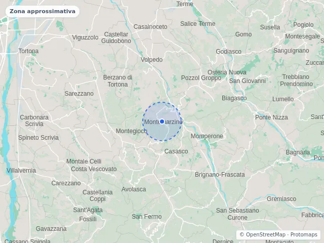 Mappa di Montemarzino, Alessandria
