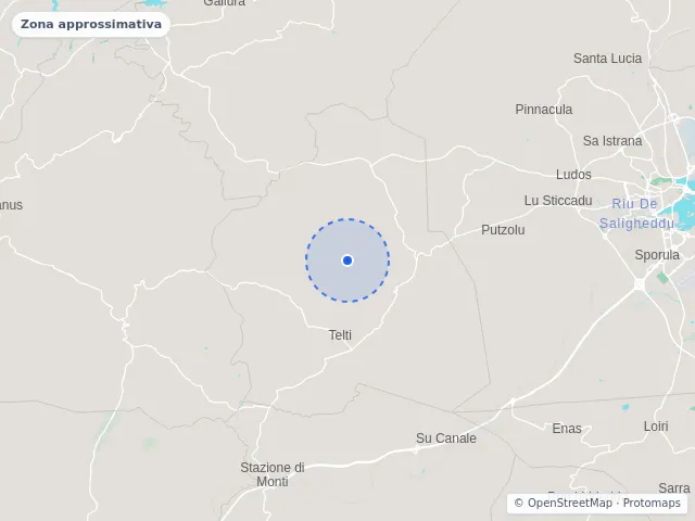 Mappa di Telti, Sassari