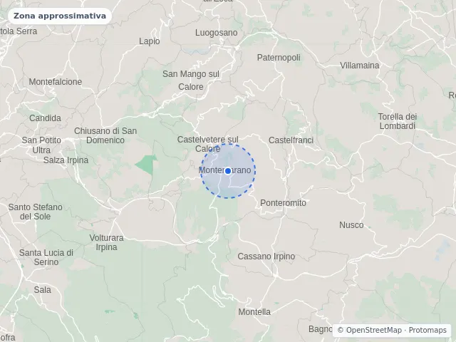 Mappa di Montemarano, Avellino