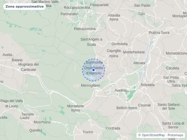 Mappa di Ospedaletto d'Alpinolo, Avellino