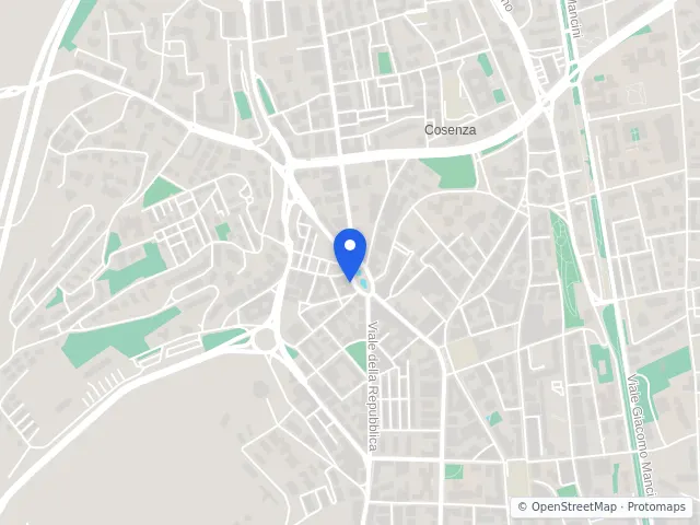 Mappa di Cosenza