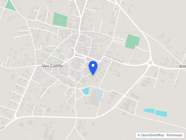 Mappa di Alice Castello, Vercelli