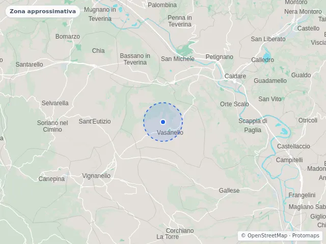 Mappa di Vasanello, Viterbo