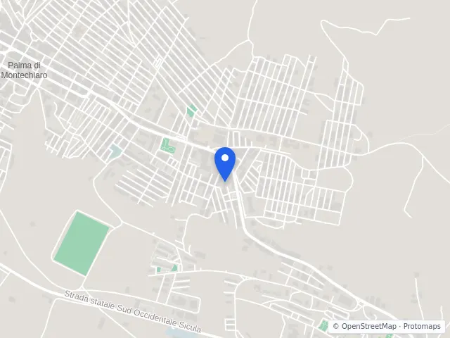 Mappa di Palma di Montechiaro, Agrigento