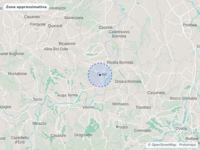 Mappa di Strevi, Alessandria