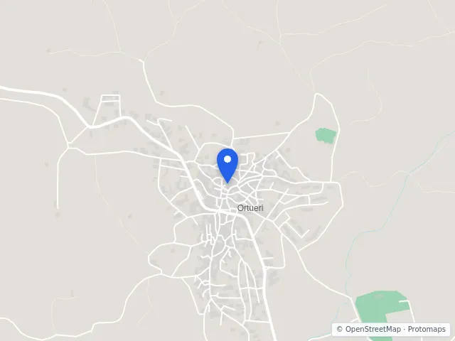 Mappa di Ortueri, Nuoro