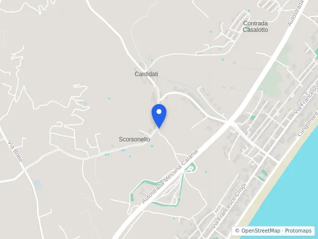 Mappa di Santa Teresa di Riva, Messina