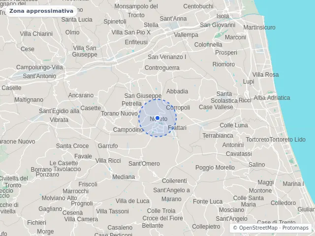 Mappa di Nereto, Teramo