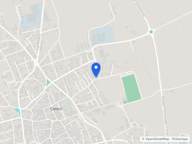 Mappa di Cerano, Novara