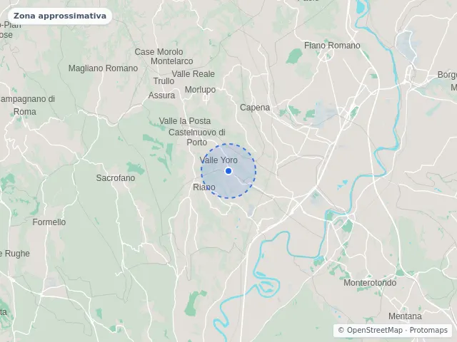 Mappa di Castelnuovo di Porto, Roma