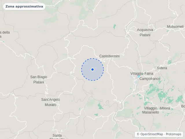 Mappa di Casteltermini, Agrigento