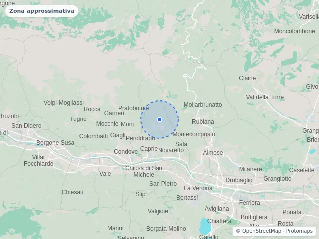 Mappa di Caprie, Torino