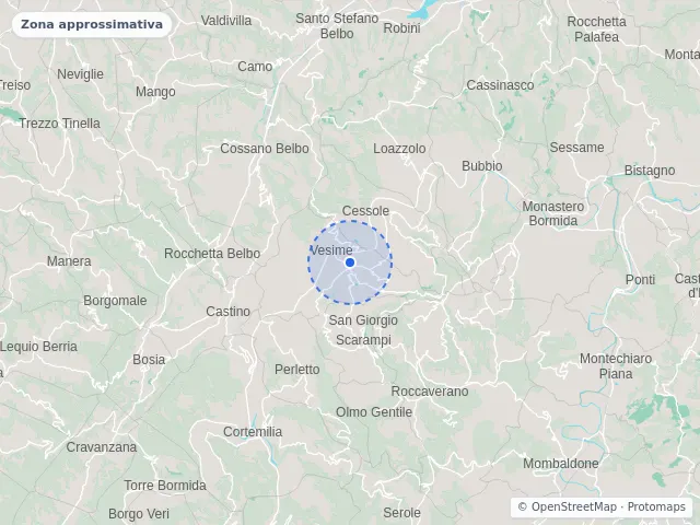 Mappa di Vesime, Asti