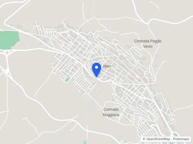 Mappa di Naro, Agrigento