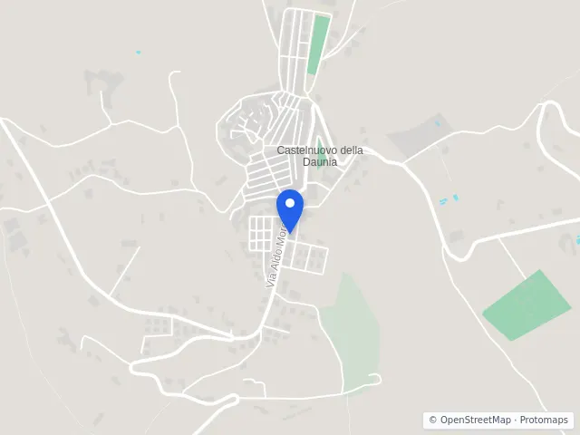 Mappa di Castelnuovo della Daunia, Foggia