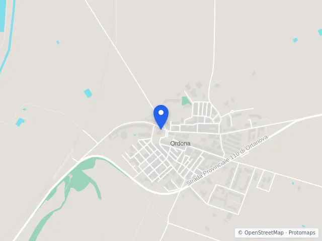 Mappa di Ordona, Foggia