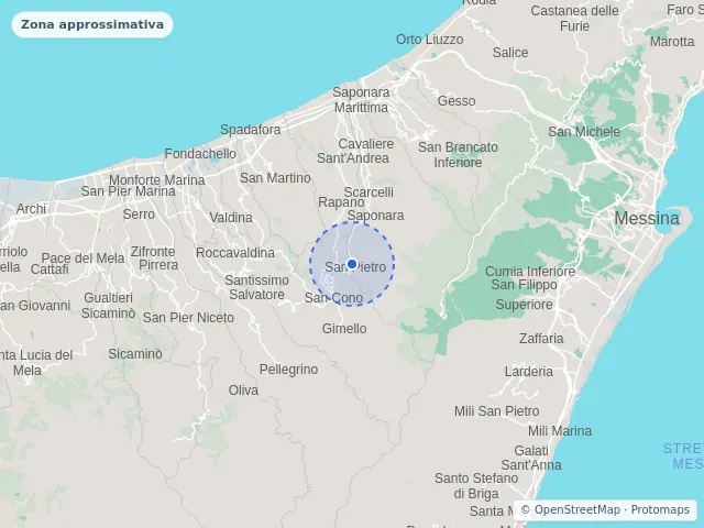 Mappa di Rometta, Messina