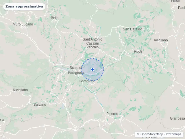 Mappa di Baragiano, Potenza