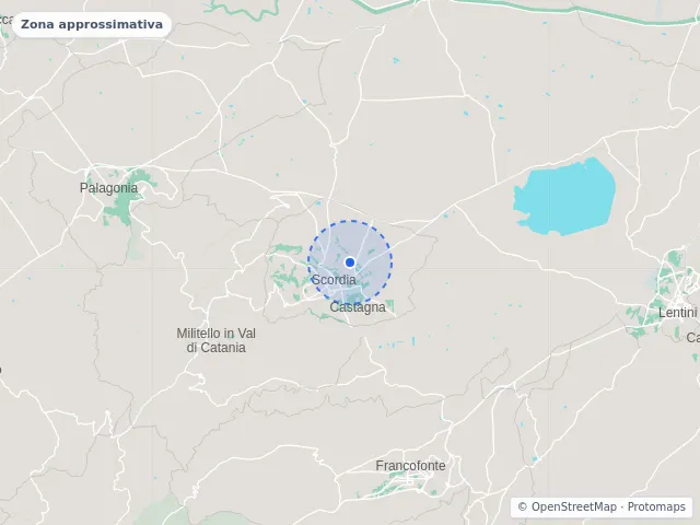 Mappa di Scordia, Catania