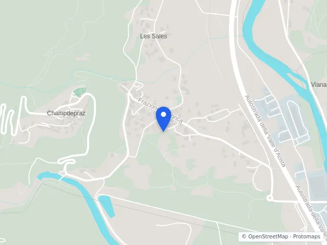 Mappa di Champdepraz, Aosta