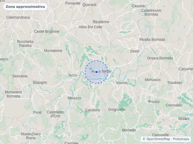 Mappa di Acqui Terme, Alessandria