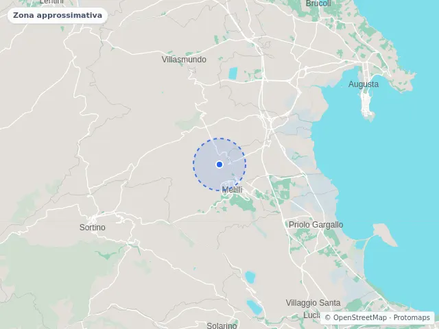 Mappa di Melilli, Siracusa