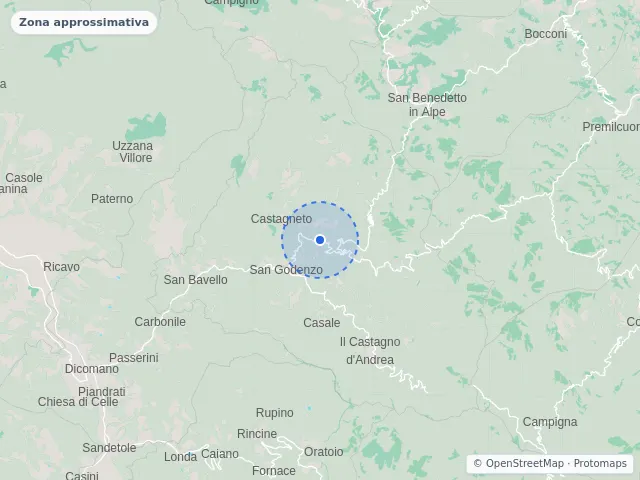 Mappa di San Godenzo, Firenze