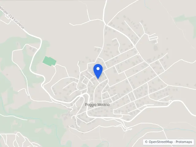 Mappa di Poggio Moiano, Rieti