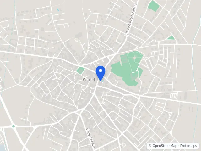 Mappa di Sanluri, Sud Sardegna