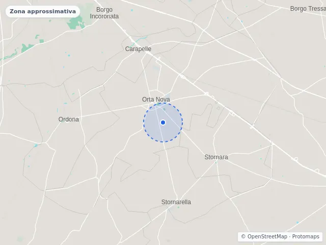 Mappa di Orta Nova, Foggia