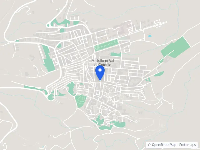 Mappa di Militello in Val di Catania, Catania