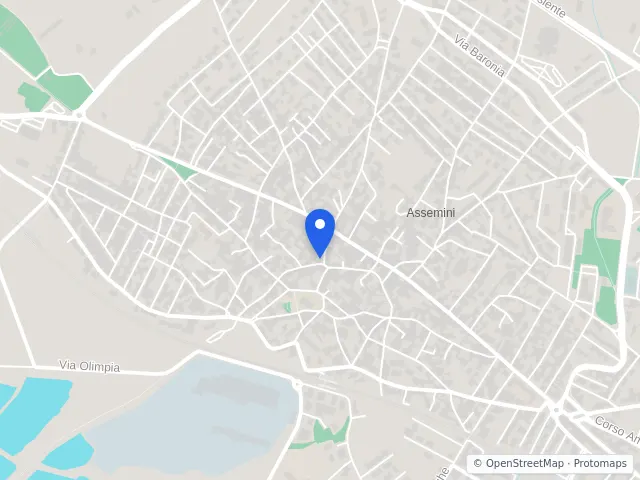 Mappa di Assemini, Cagliari