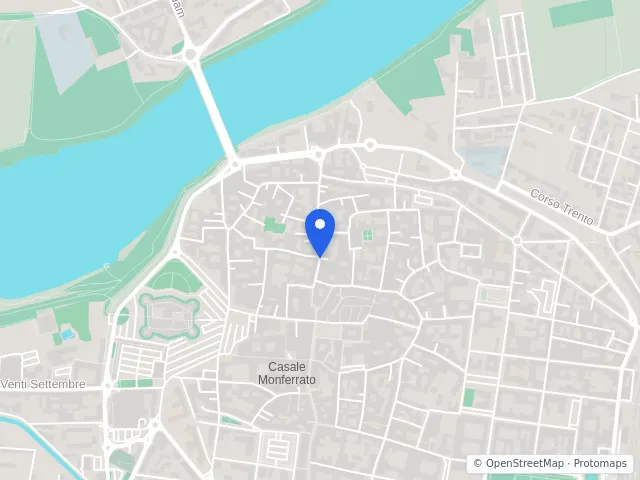 Mappa di Casale Monferrato, Alessandria