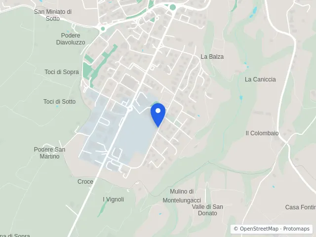 Mappa di Loro Ciuffenna, Arezzo