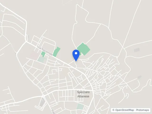 Mappa di Spezzano Albanese, Cosenza