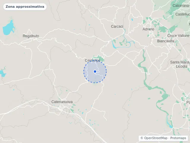 Mappa di Centuripe, Enna