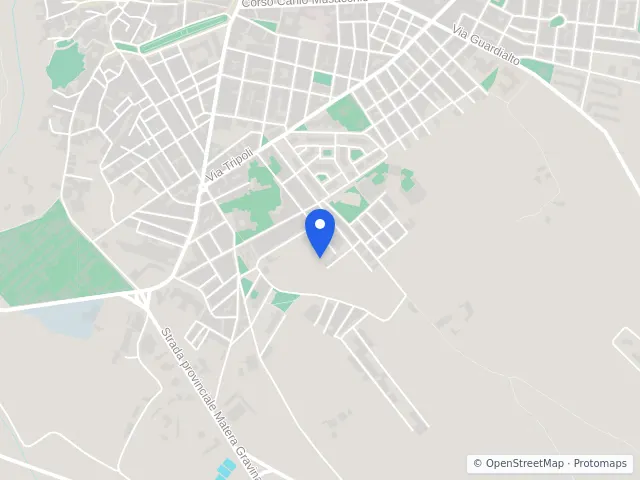 Mappa di Gravina in Puglia, Bari