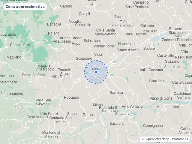Mappa di Teramo