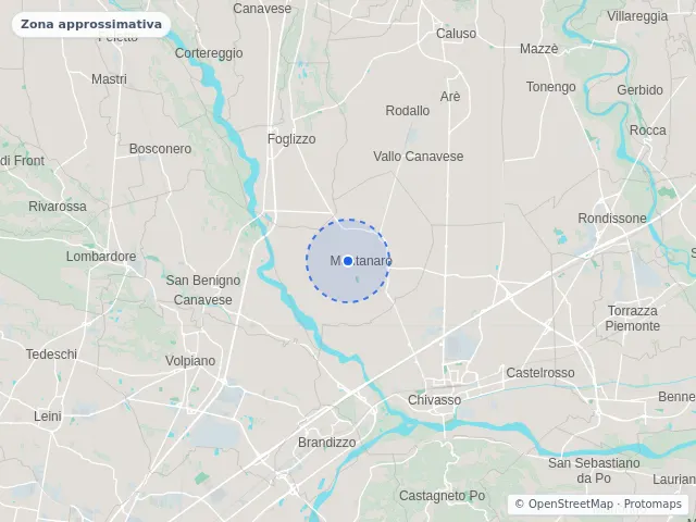 Mappa di Montanaro, Torino