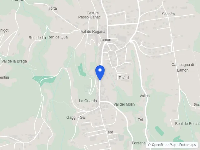 Mappa di Lamon, Belluno
