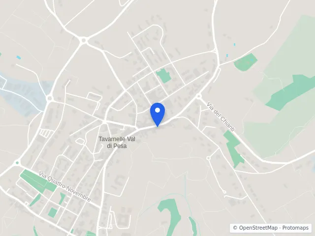 Mappa di Tavarnelle Val di Pesa, Firenze