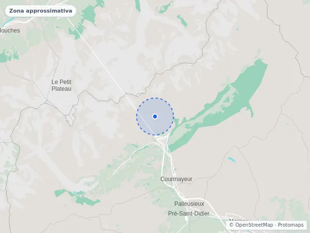 Mappa di Courmayeur, Aosta